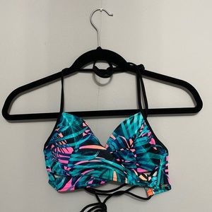 Victoria’s secret PINK bikini top, tropical floral size small